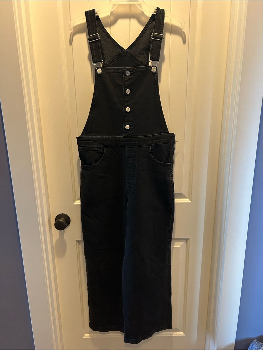 Levi's Women Black Denim Bib Overalls